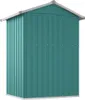 vidaXL Casetta da giardino Verde 126x97,5x177 cm Acciaio Anteprima dell’immagine prodotto 5