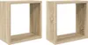 vidaXL Scaffali a cubo 2 pezzi rovere Sonoma 30x15x30 cm Anteprima dell’immagine prodotto 1