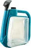 A teal watering can with a translucent white inner bag and a black shower head. Produktbild-Vorschau