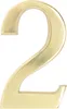 KOTARBAU® Huisnummer 3D nummer 2 messing 20 cm deurnummer Productafbeelding-voorbeeld 1