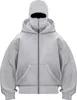 ASKSA Balaclava Zip Hoodie Herren Damen Einfarbig Produktbild-Vorschau 1
