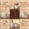 ARTland Leinwandbild Kaffee Collage II Größe: 50x50 cm Produktbild-Vorschau 1