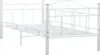 vidaXL Tagesbett-Rahmen Weiß Metall 90×200 cm Produktbild-Vorschau 2