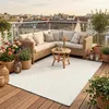 In & Outdoor Teppich Flachgewebe Oslo Hellgrau Karo Modern, Produktbild-Vorschau 1