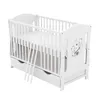 Baby-Delux Babybett Kinderbett Lia 120x60 Teddy Wippe Weiß Produktbild-Vorschau 7
