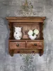 Mobile in legno marrone con cassetti, stile rustico Anteprima dell’immagine prodotto 2