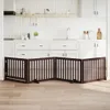 vidaXL Cancelletto per cani 4 pezzi con porta pieghevole Anteprima dell’immagine prodotto 2