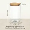 gouveo 3er Set Vorratsdose 1500 ml eckig aus Produktbild-Vorschau 6