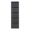 schuhschrank Billy-5 50 x 15 x 169 Stahl Schwarz Produktbild-Vorschau 6