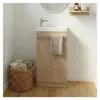 Meuble lave-mains sur pieds JOHANN décor chêne Voir les images du produit 1