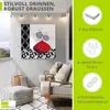 ARTland Wandbild Alu für Innen & Outdoor Blumenmuster I Produktbild-Vorschau 2