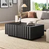 Merax Couchtisch mit Wellenmuster, Wohnzimmertisch mit 2 Produktbild-Vorschau 2