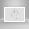 Poster - Poster ohne Rahmen - Stück Linear Gesicht - 100x70 Produktbild-Vorschau 4