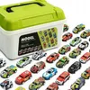 A collection of small toy cars displayed in front of a storage container. Náhľad obrázku produktu
