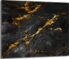 A close-up of a black marble surface with gold veins. Náhľad obrázku produktu