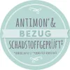 A circular badge with text indicating product testing and certifications. Produktbild-Vorschau