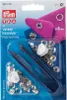 Prym 390100, Messing, Blau, Silber, Rechteckig, Glanz, 10 Produktbild-Vorschau 1