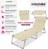 TecTake 403418, Béžová, Polyester, Ocel, 110 kg, 6,2 kg Náhled obrázku produktu 3