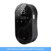A black digital thermostat plug with an LED screen displaying temperature and time. Náhled obrázku produktu