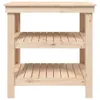 vidaXL Banco da lavoro 78,5x50x80 cm in legno di pino Anteprima dell’immagine prodotto 4
