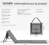 Lot de 2 tapis de plage pliable MINA - gris/bleu Voir les images du produit 6