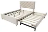 STILVORA: Cama tapizada de 140x200 cm, cama infantil con Vista previa de la imagen del producto 11