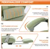 Chaise de bureau Sweiko avec soutien lombaire et accoudoirs Voir les images du produit 6