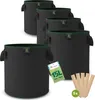 TTL GARDEN Pflanzsack 15L – 5er Set Stofftöpfe aus Filz & Produktbild-Vorschau 1
