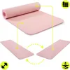 HyperMotion Yogamatte NBR 183x61x0,8 cm Pink – Fitnessmatte Produktbild-Vorschau 12
