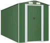 vidaXL Prístrešok na náradie zelený 192x440x223 cm Náhľad obrázku produktu 1