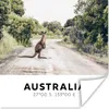 MuchoWow® Poster Australien - Känguru - Straßen 50x50 cm - Produktbild-Vorschau 1