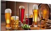 DEQORI Glasbild Echtglas 4x30x60 cm 'Frisch gezapte Biere' Produktbild-Vorschau 1