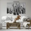 Bild auf Leinwand - Leinwandbild - 3 Teile - Wolkenkratzer Produktbild-Vorschau 6