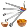 5 Teile/satz Mini Messlöffel Bunte Silikon Edelstahl Lange Produktbild-Vorschau 3