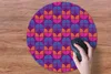 MuchoWow® Mauspad Mousepad Tulpen - Muster - Retro 50x50 cm Produktbild-Vorschau 4