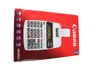 A Canon printing calculator on its red packaging. Produktbild-Vorschau