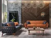 Schwarz Chesterfield Couch Moderner 3-Sitzer Luxus Sitz Produktbild-Vorschau 2