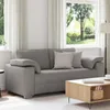 vidaXL Dvojmiestna pohovka, farba taupe, 180 cm, látka Náhľad obrázku produktu 2