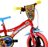A close-up view of a red Paw Patrol children's bicycle. Produktbild-Vorschau