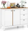 COSTWAY Szafka bufetowa z 2 drzwiami i 3 wysuwanymi Podgląd zdjęcia produktu 1