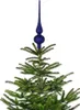 Christbaumspitze 26cm Midnight Blue Mitternacht matt Produktbild-Vorschau 1