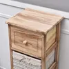Rebecca Mobili Cassettiera stretta con 4 cassetti in legno Anteprima dell’immagine prodotto 7