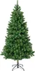 A full shot of a green artificial Christmas tree on a white background. Produktbild-Vorschau