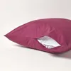 HOMESCAPES Kopfkissenbezug Fadendichte 200 Bordeaux, 80 x Produktbild-Vorschau 3