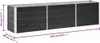 DELUKE® Hochbeet für Garten OSKAR Anthrazit | 240x40x45cm | Produktbild-Vorschau 2