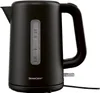 A black electric kettle is shown against a white background. Produktbild-Vorschau