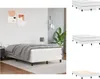 vidaXL Łóżko z materacem sprężynowym białe 120x200 cm Podgląd zdjęcia produktu 1