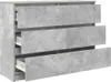 vidaXL Príborník betón sivý 100x35x76 cm materiál na báze Náhľad obrázku produktu 5