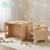 Tavolo e sedia multifunzionali in legno Montessori - mobili Anteprima dell’immagine prodotto 5