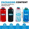 Lot de 8 gourdes pliables de 700 ml, poches à eau souples Voir les images du produit 5